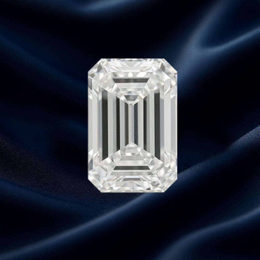 Emerald cut diamond